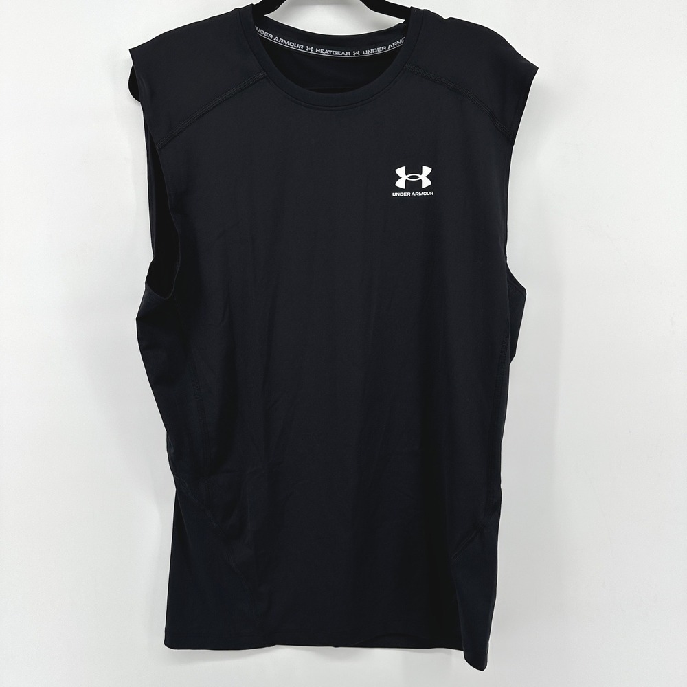 Under Armour Mens HeatGear Armour Compression SL Shirt Black 1361522 XL